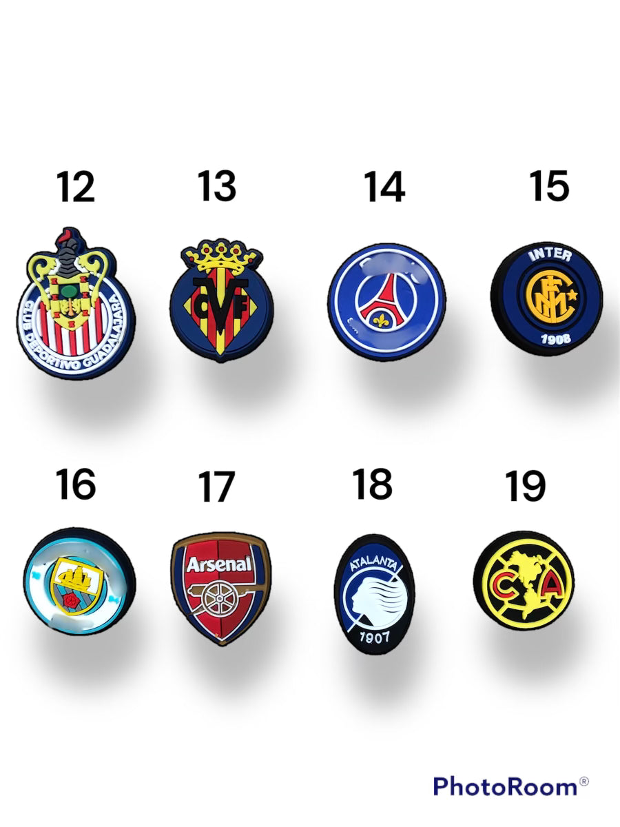 Soccer teams charms
