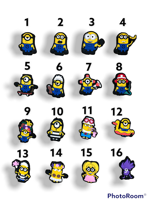 Minion shoe charm